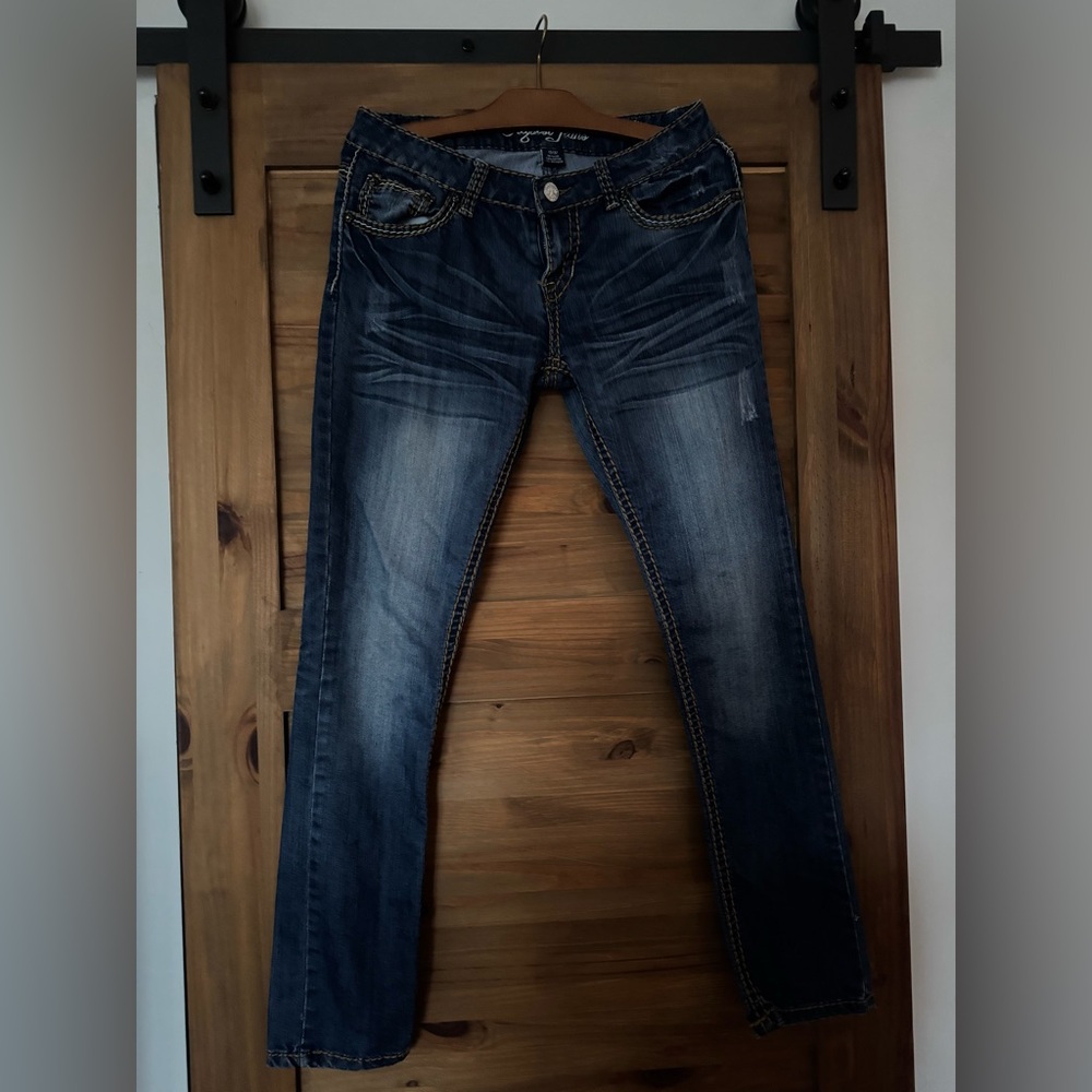 Request Jeans 13/32  dark wash flare jeans